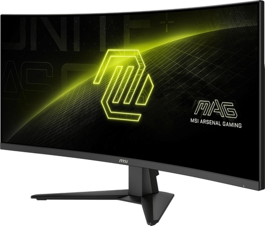 MSI monitor MAG 346CQ, 34" VA, UWQHD, 180Hz, 1ms, HDMI x2, DP, zakrivljeni