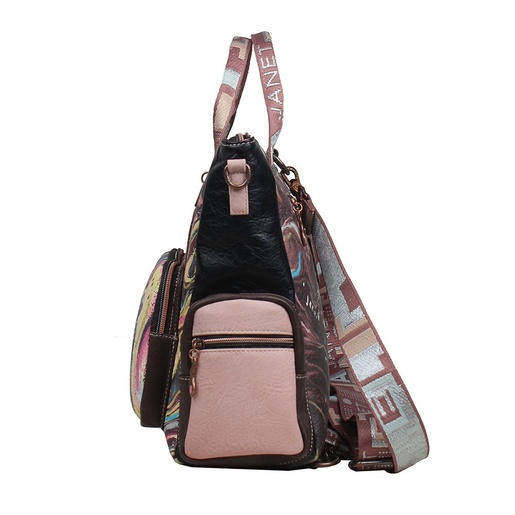 Torba/Ruksak fashion Janet mini Golden Time, 34x14x29 cm