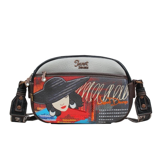 Torba fashion Janet mini Tempus Fugit, 24x7x18 cm