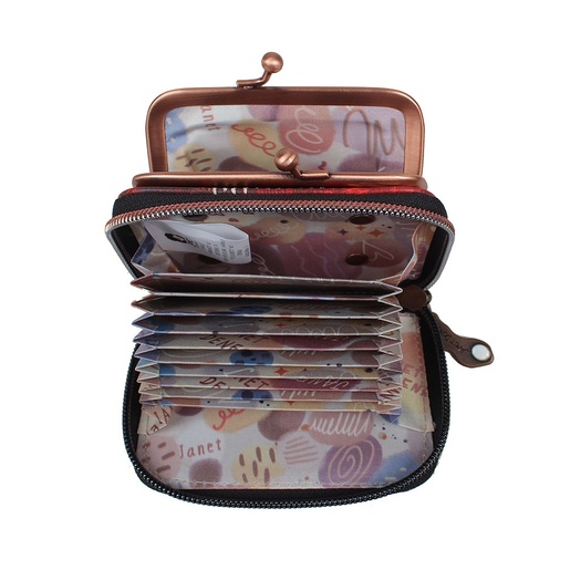 Novčanik fashion Janet mini Tempus Fugit, 11x4.5x8 cm