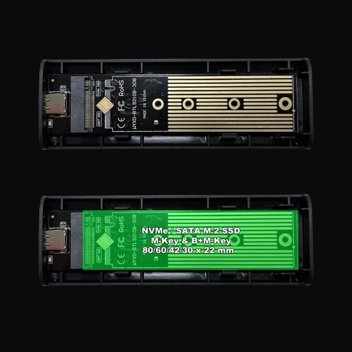 LC-Power kućište m.2 NvME, 2280, USB 3.2 G1 C/A, kućište za HDD