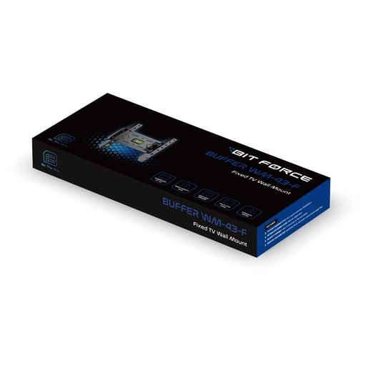 BIT FORCE fiksni zidni nosač za TV, BUFFER WM-43-F, 13-43"