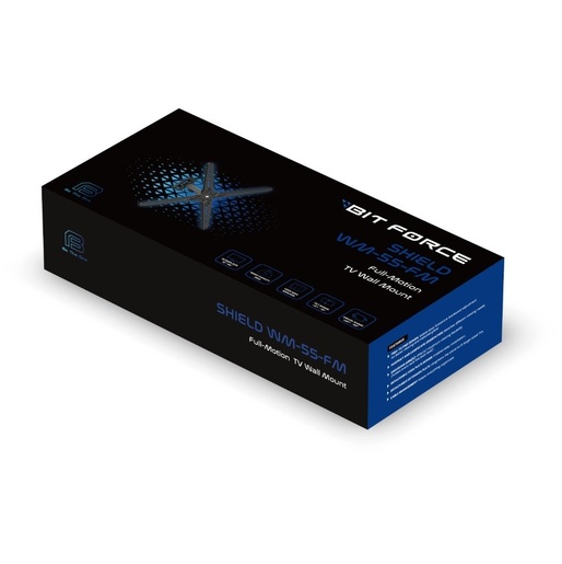 BIT FORCE nagibno-okretni nosač za TV, SHIELD WM-55-FM, 13-55"
