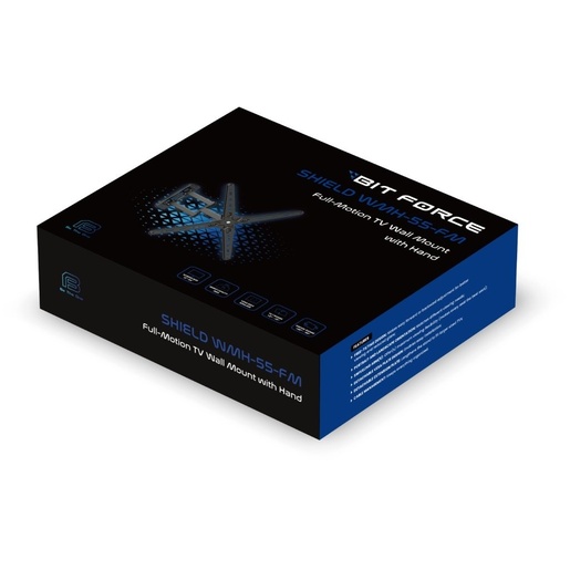 BIT FORCE nagibno-okretni nosač za TV s ručkom, SHIELD WMH-55-FM, 13-55"