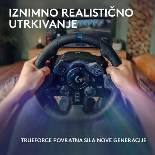 Logitech G923 Driving Force gaming volan + Shifter Logitech Driving Force mjenjač (991-000531)