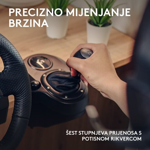 Logitech G923 Driving Force gaming volan + Shifter Logitech Driving Force mjenjač (991-000531)