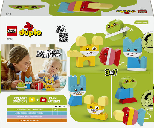 LEGO® DUPLO® Slatki kreativni ljubimci 3 u 1 10477