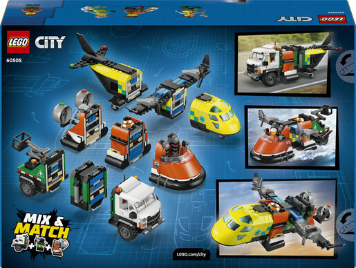 LEGO® City Kombinacija: zrakoplov, kamion i letjelica 60505