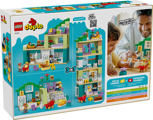 LEGO® DUPLO® Moderna obiteljska kuća 3-u-1 s figurama 10470