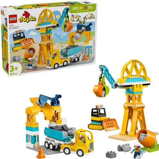 LEGO® DUPLO® Gradilište i vozila 3 u 1 10476