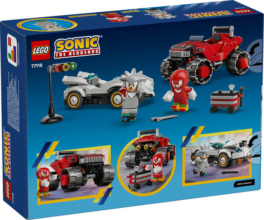 LEGO® Sonic the Hedgehog™ Silverov auto protiv Knucklesova čudovišnog kamiona 77118