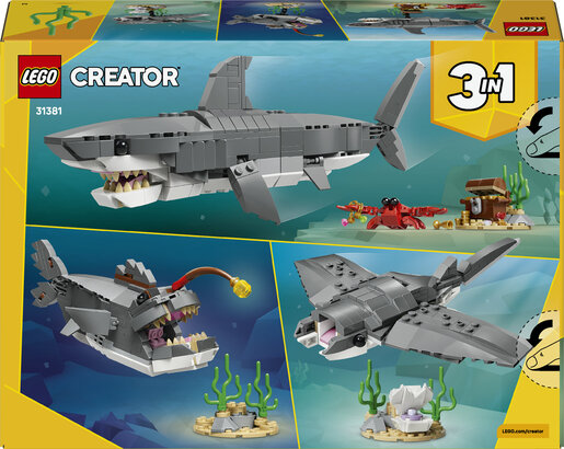 LEGO® Creator Opasni morski pas i škrinja s blagom 31381