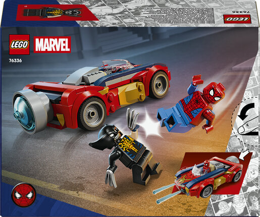 LEGO® Marvel Spider-Man u automobilu protiv Venomiziranog Wolverinea 76336