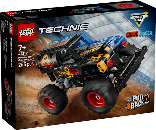 LEGO® Technic Monster Jam™: Vatra i led, Grave Digger™ 42219