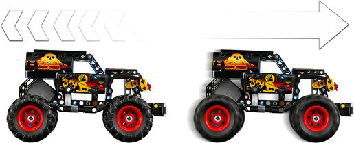 LEGO® Technic Monster Jam™: Vatra i led, Grave Digger™ 42219