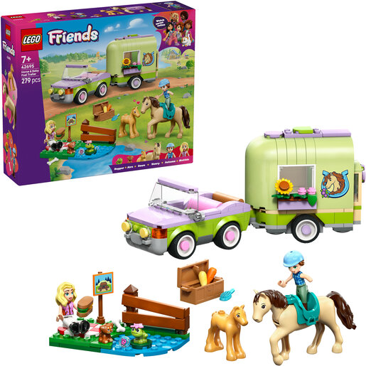 LEGO® Friends Prikolica za kobilu i ždrijebe 42695