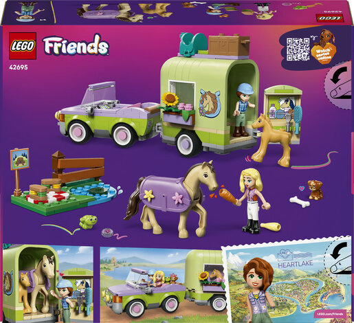 LEGO® Friends Prikolica za kobilu i ždrijebe 42695
