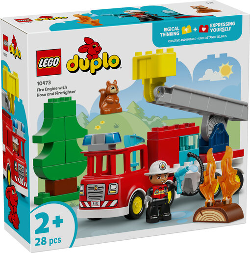 LEGO® DUPLO® Vatrogasni kamion s crijevom i vatrogasac 10473
