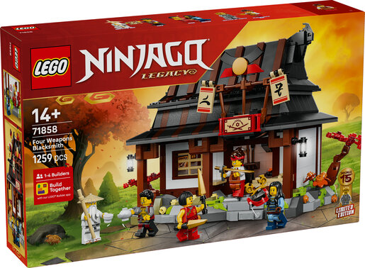 LEGO® NINJAGO® Kovačnica s četiri vrste oružja za 15. godišnjicu 71858