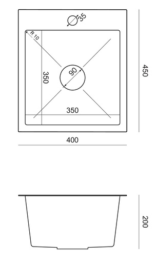 Quadron sudoper LUKE 90, čelik