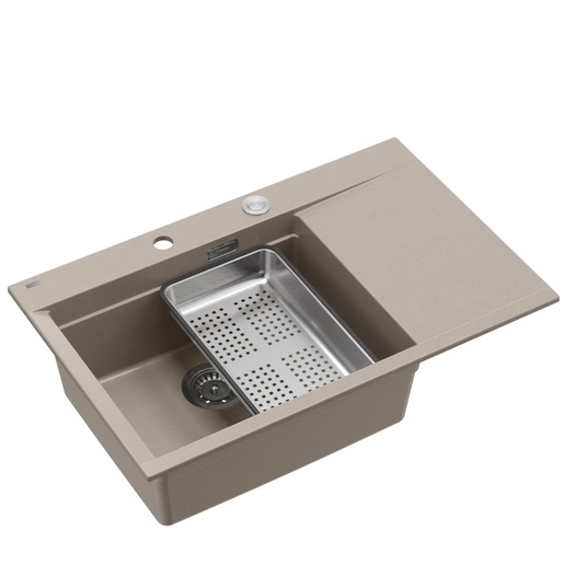 Quadron sudoper JOSH 111, WORKSTATION taupe/čelik s daljinskim upravljanjem