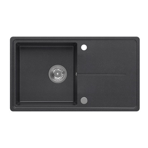 Quadron sudoper TONY 111, crna s uzorkom/čelik