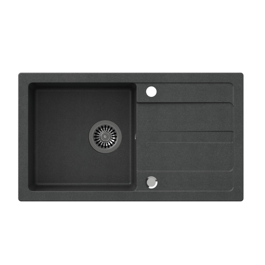 Quadron sudoper TOM 111, crna s uzorkom/čelik