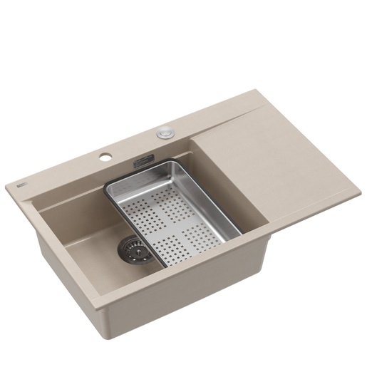 Quadron sudoper JOSH 111, WORKSTATION biserno bež/čelik s daljinskim upravljanjem