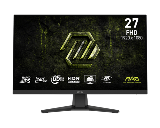 MSI monitor MAG 272F X24, 27" FHD IPS, 240Hz, 0.5ms, AMD FreeSync Premium, 2xHDMI, DisplayPort