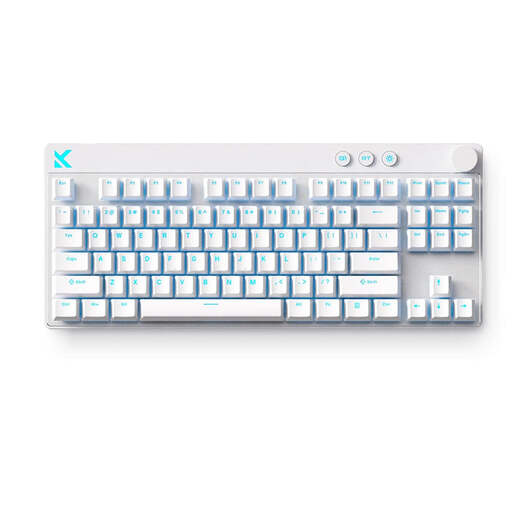 MCHOSE Mix 87, Apollo Magnetic Switch, 80% TKL, bežična gaming tipkovnica, bijela, HR znakovi, MC-Mix87-4