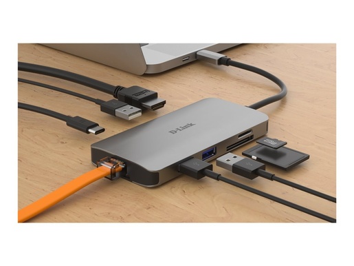 D-Link DUB-M810 USB-C hub 8u1, USB 3.0, HDMI