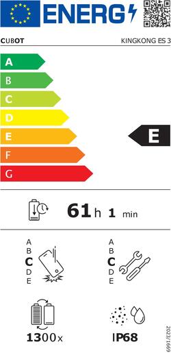 Cubot KingKong ES 3 6GB/256GB, crni, mobitel