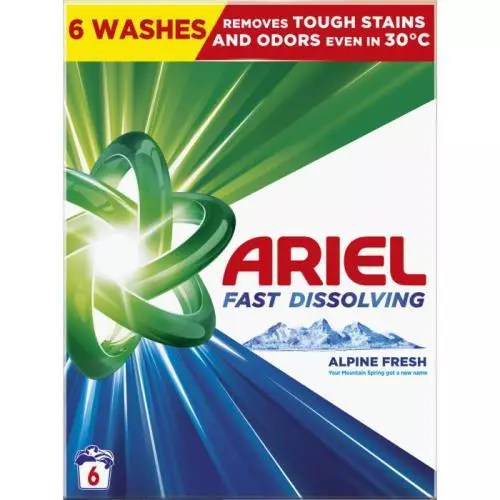 Ariel prašak Mountain Spring, 6 pranja, 330 g