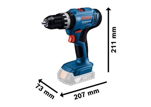 BOSCH Professional aku udarna bušilica GSB 18V-25, 56/21 Nm tvrdo/meko, SAMO ALAT, karton