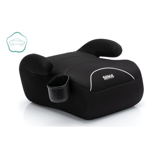 Fillikid Booster/sjedalo za auto s držačem za čašu (125-150 cm), crna