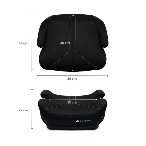 Kinderkraft booster autosjedalica I-BOOST 2 i-Size (125-150 cm), crna