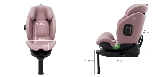 Autosjedalica Avionaut Stardust Airflow 360 i-Size 0-36 kg (61-150 cm), Pink