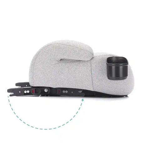 Fillikid Booster/sjedalo za auto (125-150 cm) s Isofix priključkom i držačem za čašu, siva