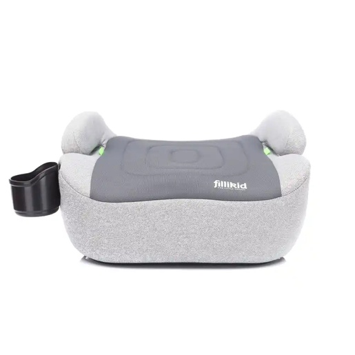 Fillikid Booster/sjedalo za auto (125-150 cm) s Isofix priključkom i držačem za čašu, siva