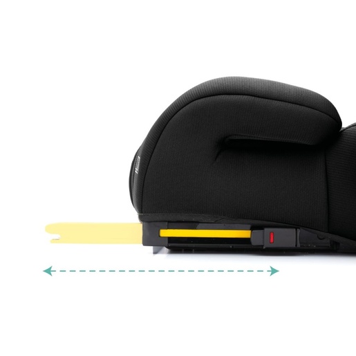 Fillikid Booster/sjedalo za auto Flip deluxe (125-150 cm) s podesivim Isofix priključkom i držačem za čašu, crna