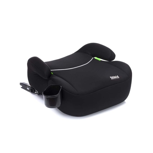 Fillikid Booster/sjedalo za auto (125-150 cm) s Isofix priključkom i držačem za čašu, crna