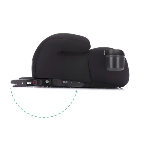 Fillikid Booster/sjedalo za auto (125-150 cm) s Isofix priključkom i držačem za čašu, crna