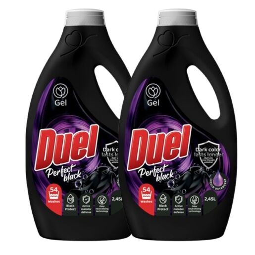 Duel tekući deterdžent Perfect Black 2,45 l, 2 komada