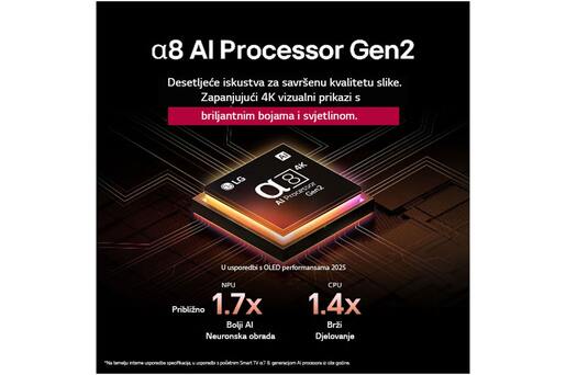 LG 83" OLED AI TV OLED83B53LA, 4K UHD, webOS Smart TV, Dolby Vision