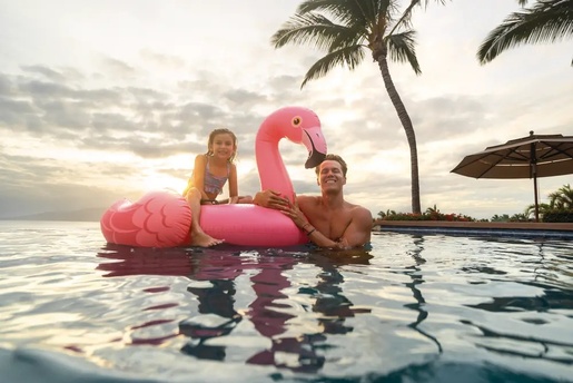 INTEX Zračni madrac Pink Flamingo Ride-On, 178x135 cm