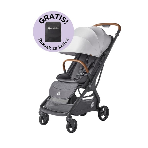 Ergobaby Metro 3 Deluxe kompaktna gradska kolica, Pearl Grey