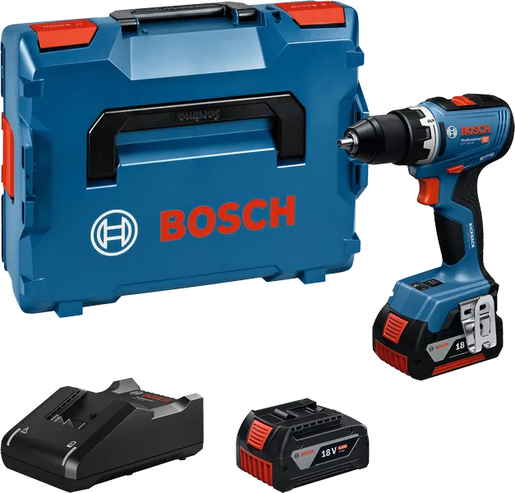BOSCH Professional aku bušilica-izvijač GSR 18V-65, solo alat, L-BOXX