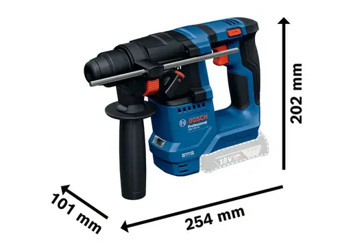 BOSCH Professional aku bušaći čekić GBH 18V-18, solo alat, karton