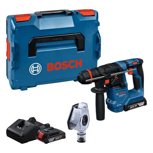 BOSCH Professional aku bušaći čekić GBH 18V-18 X, 2x2.0Ah, punjač, L-BOXX