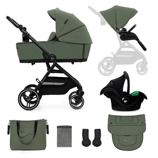 Kinderkraft dječja kolica Yoxi MINK PRO 3u1, Mystic Green
